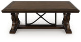 Maylee Dark Brown Coffee Table by Ashley at Eve Furniture
