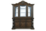 Maylee Dark Brown Dining Buffet and Hutch by Ashley at Eve Furniture