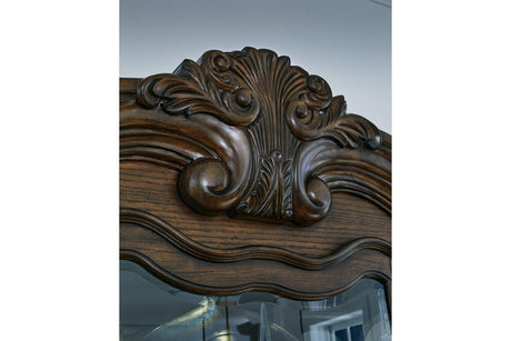 Maylee Dark Brown Dining Buffet and Hutch by Ashley at Eve Furniture