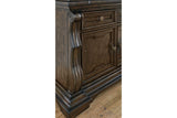 Maylee Dark Brown Dining Buffet and Hutch by Ashley at Eve Furniture