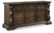 Maylee Dark Brown Dining Buffet by Ashley at Eve Furniture