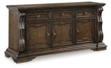 Maylee Dark Brown Dining Buffet by Ashley at Eve Furniture