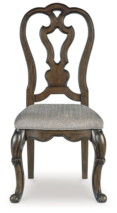 Maylee Dark Brown Dining Chair, Set of 2 by Ashley at Eve Furniture