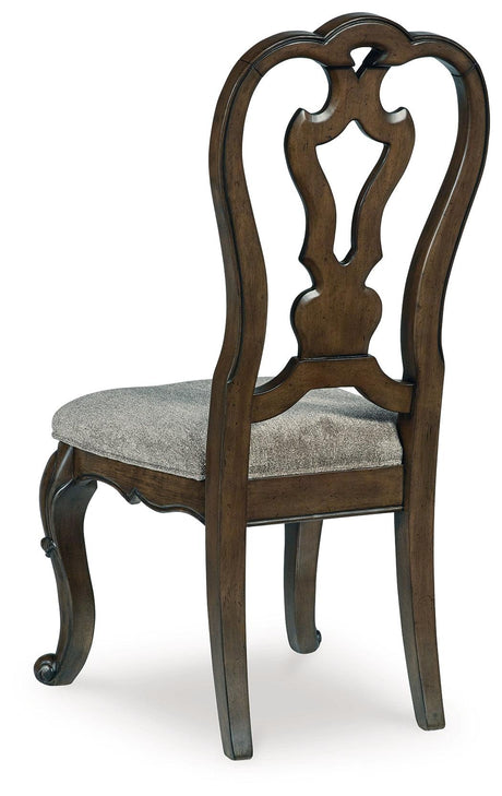 Maylee Dark Brown Dining Chair, Set of 2 by Ashley at Eve Furniture
