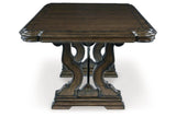 Maylee Dark Brown Dining Extension Table by Ashley at Eve Furniture