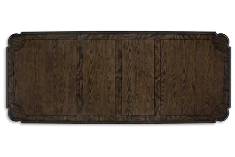 Maylee Dark Brown Dining Extension Table by Ashley at Eve Furniture