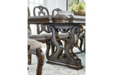 Maylee Dark Brown Dining Extension Table by Ashley at Eve Furniture