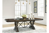 Maylee Dark Brown Dining Extension Table by Ashley at Eve Furniture