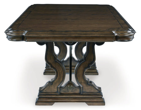 Maylee Dark Brown Dining Table and 4 Chairs by Ashley at Eve Furniture