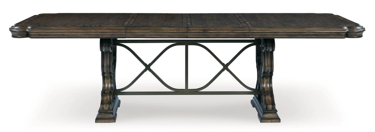Maylee Dark Brown Dining Table and 4 Chairs by Ashley at Eve Furniture