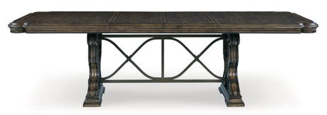 Maylee Dark Brown Dining Table and 4 Chairs by Ashley at Eve Furniture