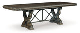 Maylee Dark Brown Dining Table and 4 Chairs by Ashley at Eve Furniture