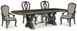 Maylee Dark Brown Dining Table and 4 Chairs by Ashley at Eve Furniture