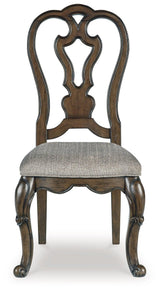 Maylee Dark Brown Dining Table and 6 Chairs by Ashley at Eve Furniture