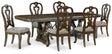 Maylee Dark Brown Dining Table and 6 Chairs by Ashley at Eve Furniture