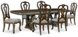 Maylee Dark Brown Dining Table and 6 Chairs by Ashley at Eve Furniture
