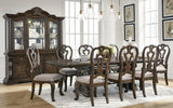 Maylee Dark Brown Dining Table and 8 Chairs by Ashley at Eve Furniture