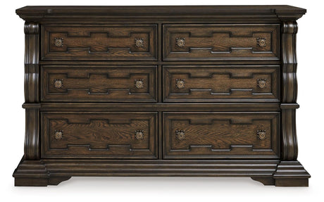 Maylee Dark Brown Dresser by Ashley at Eve Furniture