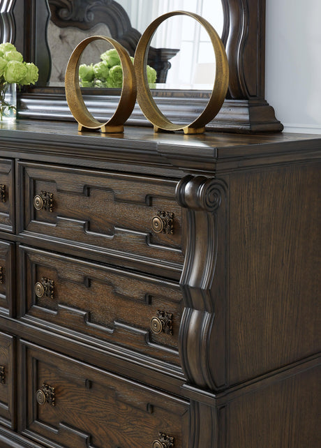 Maylee Dark Brown Dresser by Ashley at Eve Furniture