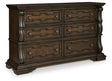 Maylee Dark Brown Dresser by Ashley at Eve Furniture