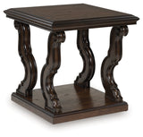 Maylee Dark Brown End Table by Ashley at Eve Furniture