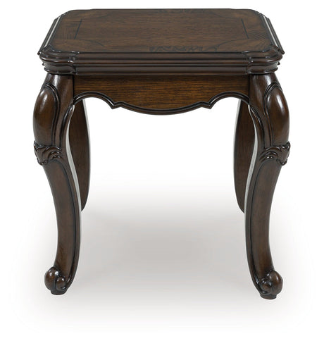 Maylee Dark Brown End Table by Ashley at Eve Furniture