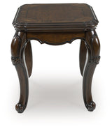Maylee Dark Brown End Table by Ashley at Eve Furniture