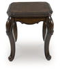 Maylee Dark Brown End Table by Ashley at Eve Furniture