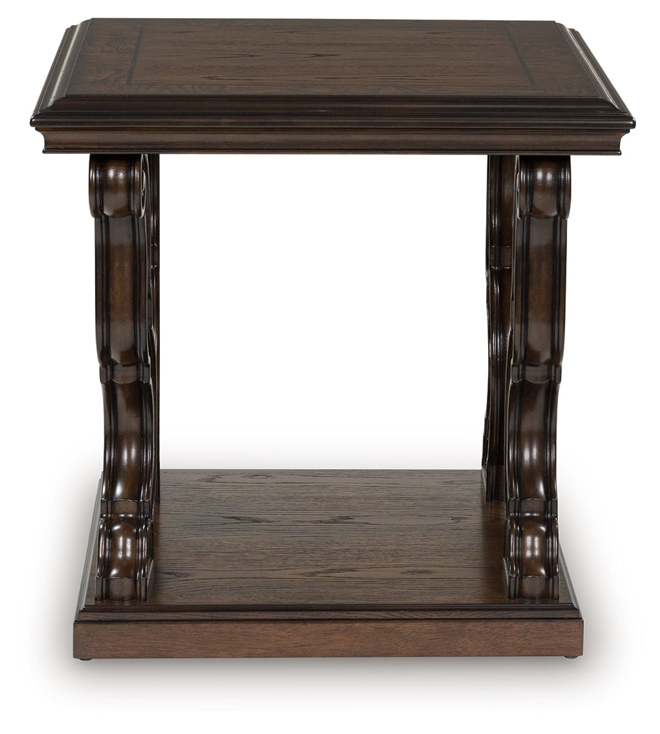 Maylee Dark Brown End Table by Ashley at Eve Furniture