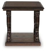 Maylee Dark Brown End Table by Ashley at Eve Furniture