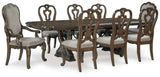Maylee Dark Brown Extension Dining Room Set by Ashley at Eve Furniture