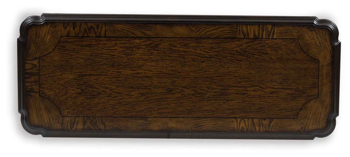 Maylee Dark Brown Sofa Table by Ashley at Eve Furniture