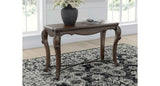 Maylee Dark Brown Sofa Table by Ashley at Eve Furniture
