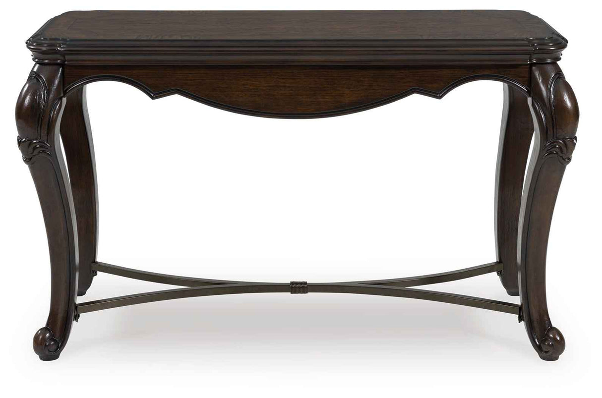Maylee Dark Brown Sofa Table by Ashley at Eve Furniture