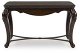 Maylee Dark Brown Sofa Table by Ashley at Eve Furniture