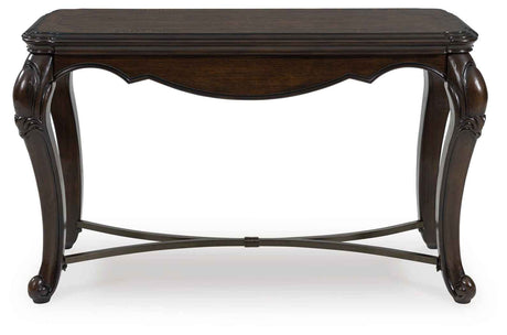Maylee Dark Brown Sofa Table by Ashley at Eve Furniture