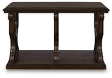 Maylee Dark Brown Sofa Table by Ashley at Eve Furniture