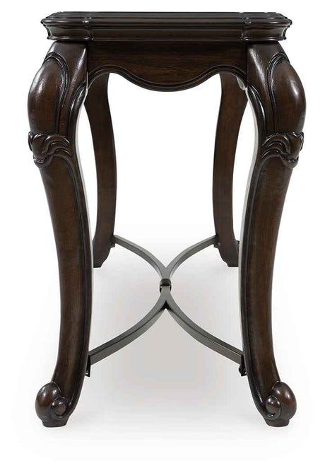 Maylee Dark Brown Sofa Table by Ashley at Eve Furniture