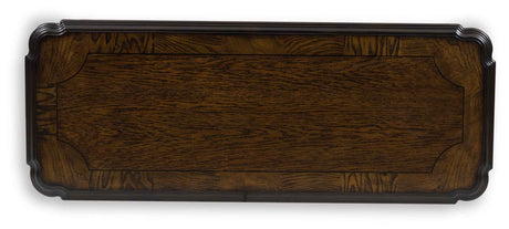 Maylee Dark Brown Sofa Table by Ashley at Eve Furniture