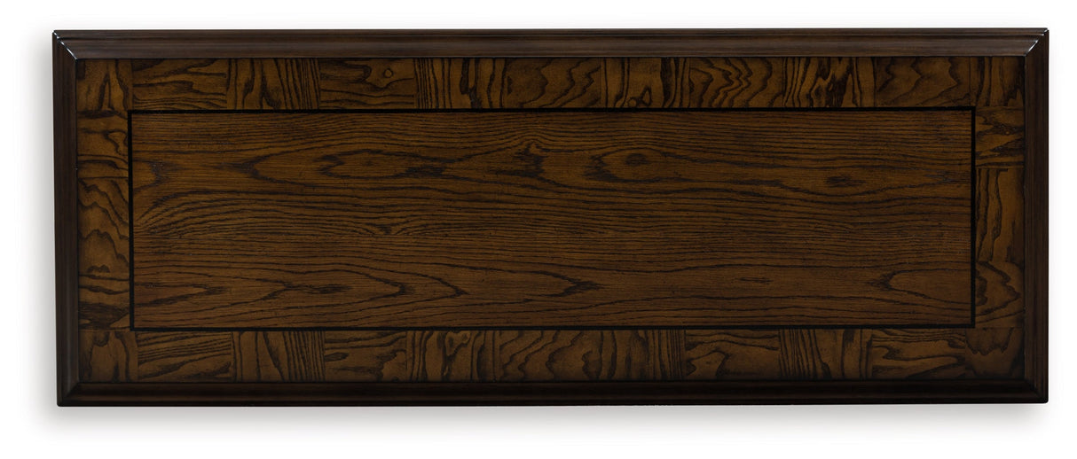 Maylee Dark Brown Sofa Table by Ashley at Eve Furniture