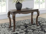 Maylee Dark Brown Sofa Table by Ashley at Eve Furniture
