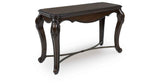 Maylee Dark Brown Sofa Table by Ashley at Eve Furniture