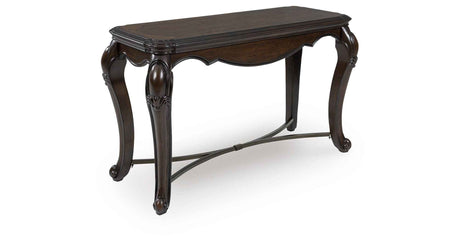Maylee Dark Brown Sofa Table by Ashley at Eve Furniture