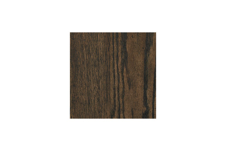 Maylee Dark Brown Upholstered Canopy Bedroom Set by Ashley at Eve Furniture