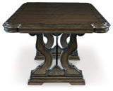 Maylee Dining Table and 10 Chairs in Dark Brown by Ashley at Eve Furniture