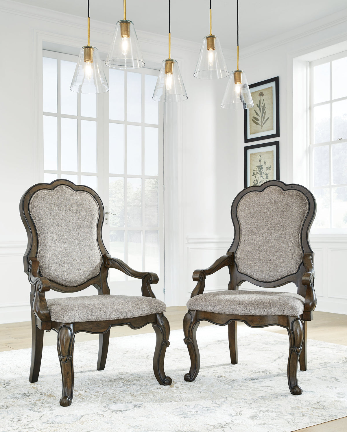 Maylee Dining Table and 10 Chairs with Storage in Dark Brown by Ashley at Eve Furniture
