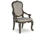 Maylee Dining Table and 10 Chairs with Storage in Dark Brown by Ashley at Eve Furniture