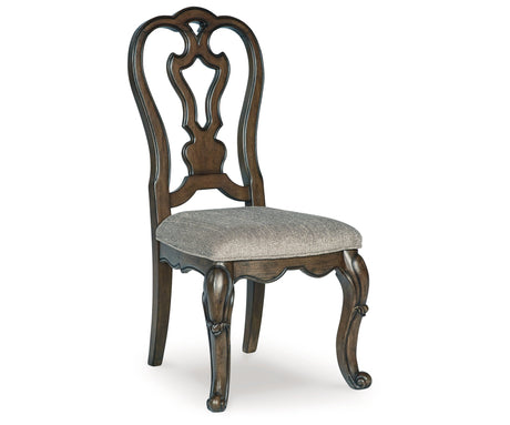 Maylee Dining Table and 4 Chairs and Bench in Dark Brown by Ashley at Eve Furniture