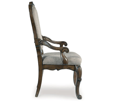 Maylee Dining Table and 4 Chairs and Bench with Storage in Dark Brown by Ashley at Eve Furniture