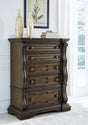 Maylee Dark Brown Chest of Drawers by Ashley at Eve Furniture